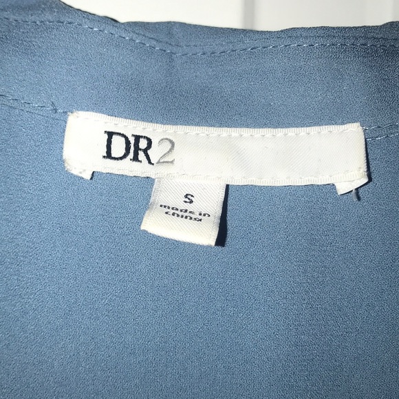 Blue Short Sleeved Blouse - Picture 2 of 2